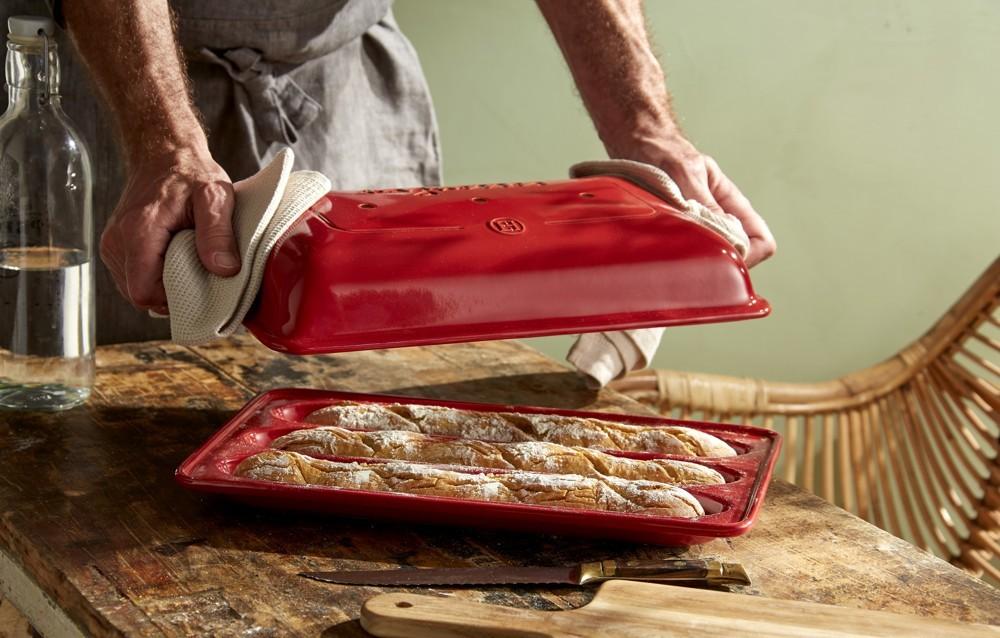 Forma na pečenie 3 ks bagiet, 39,5 x 23 cm