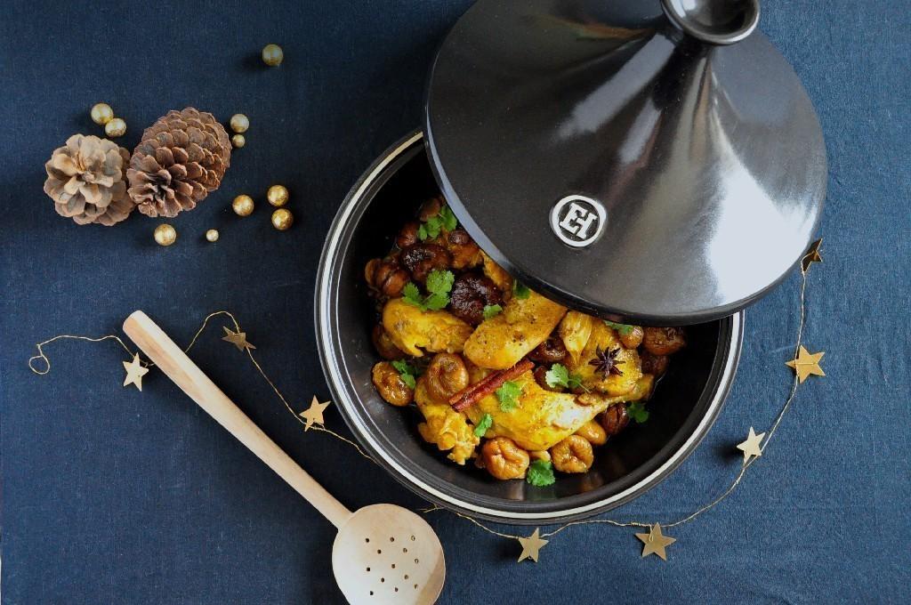 Keramický hrniec tajine, Ø 32 cm, tmavomodrá Belle Ile