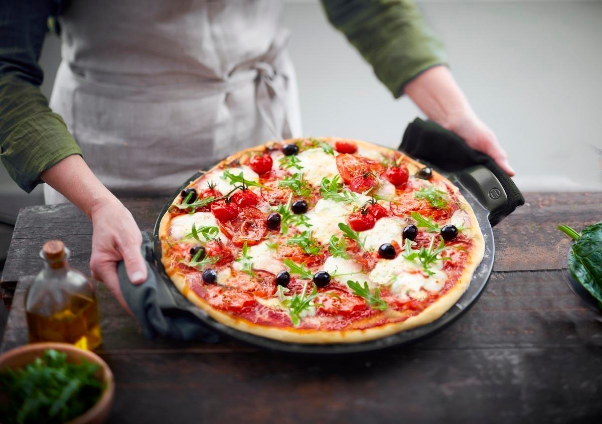 Pizza stone, 37 cm, korenia