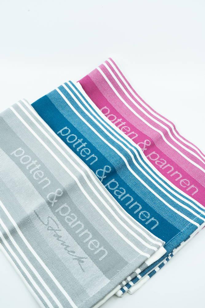 Súprava 3 bavlnených kuchynských utierok