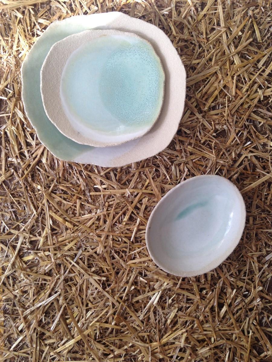 Wabi oválna miska, 16,5 cm x 20 cm, zelená