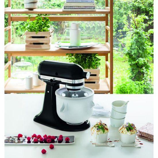 Kuchynský robot Artisan KSM125 + zmrzlinovač, onyx black