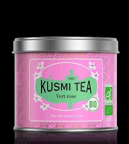 Sypaný zelený čaj Green Rose Bio, kovová dóza 20 g