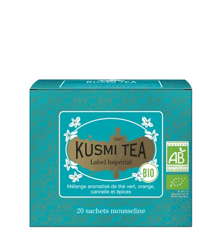 Porciovaný zelený čaj Imperial Label Bio, 20 vrecúšok