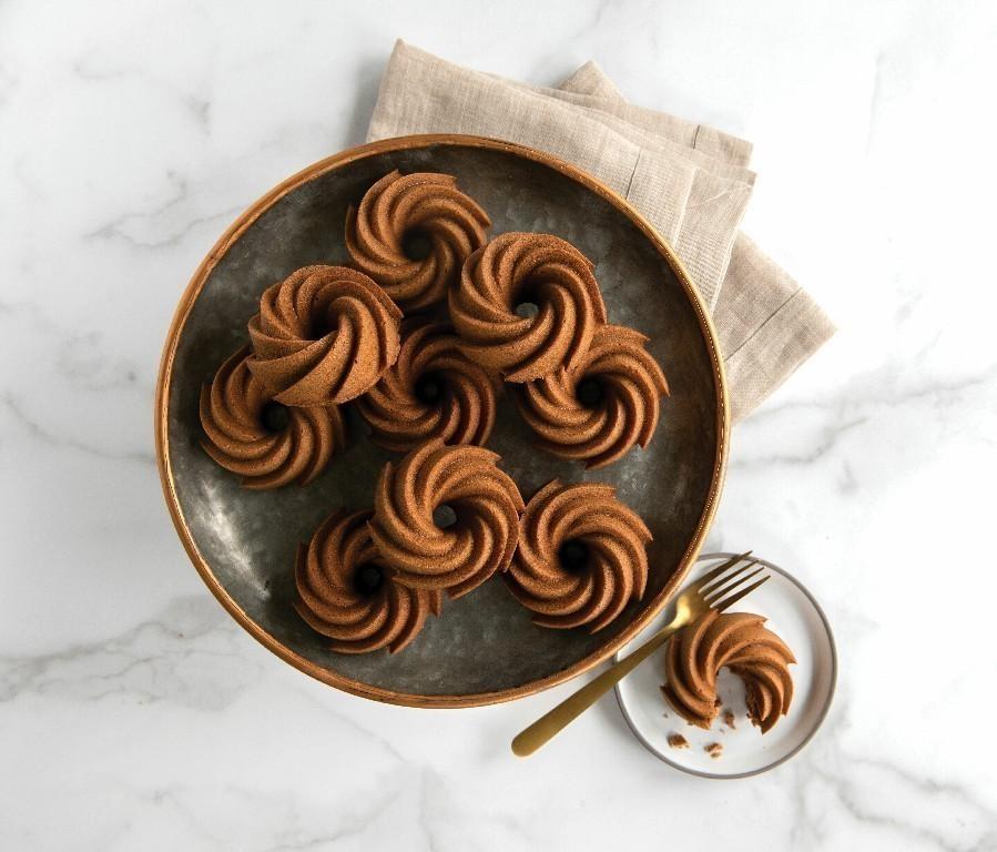 Forma na mini bábovky Heritage, 6 formičiek, strieborná, 950 ml