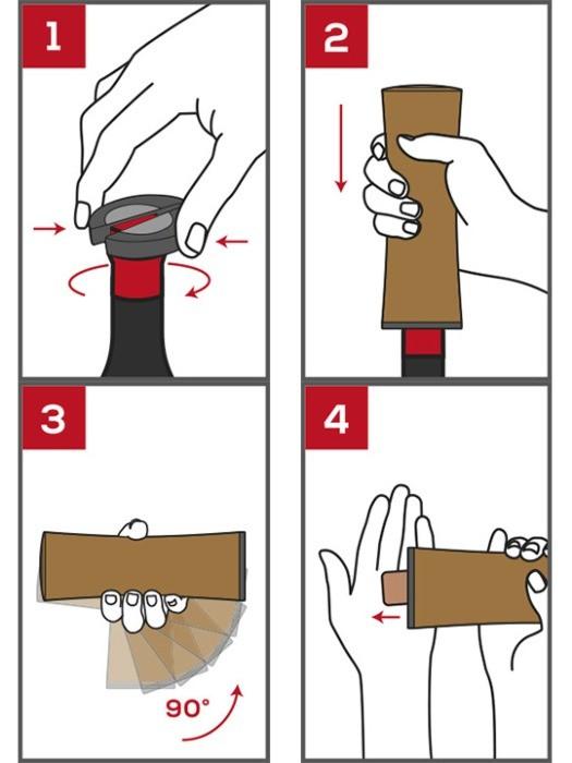 Elis Reverse elektrická vývrtka dobíjacia, čierna, 21 cm