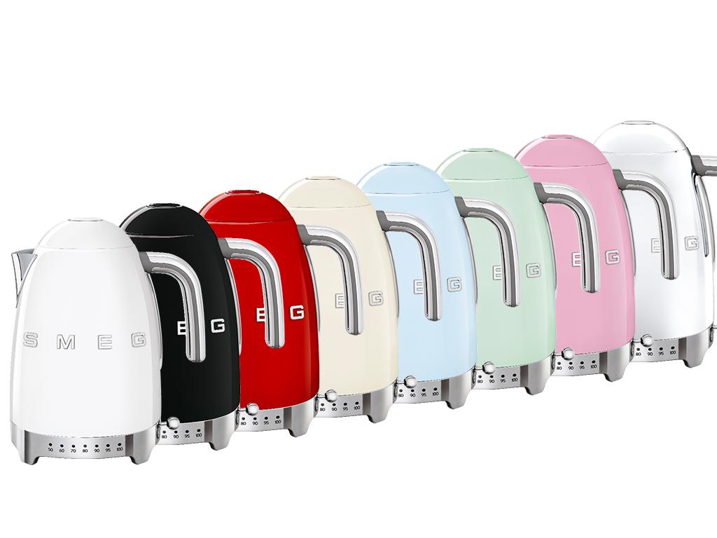 Rýchlovarná kanvica 50´s Retro Style, s reguláciou teploty, 1,7 l čierna