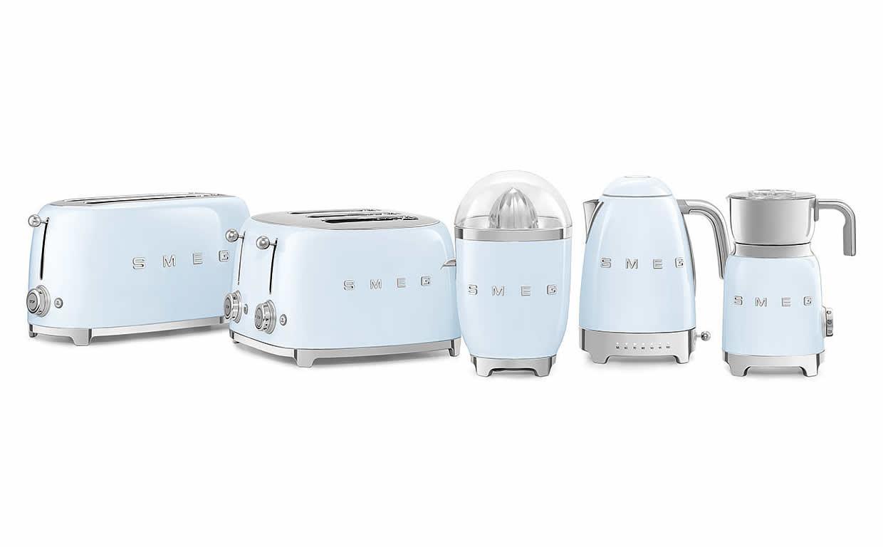 Toustovač 50´s Retro Style, 4x4, TSF03 pastelovo modrý