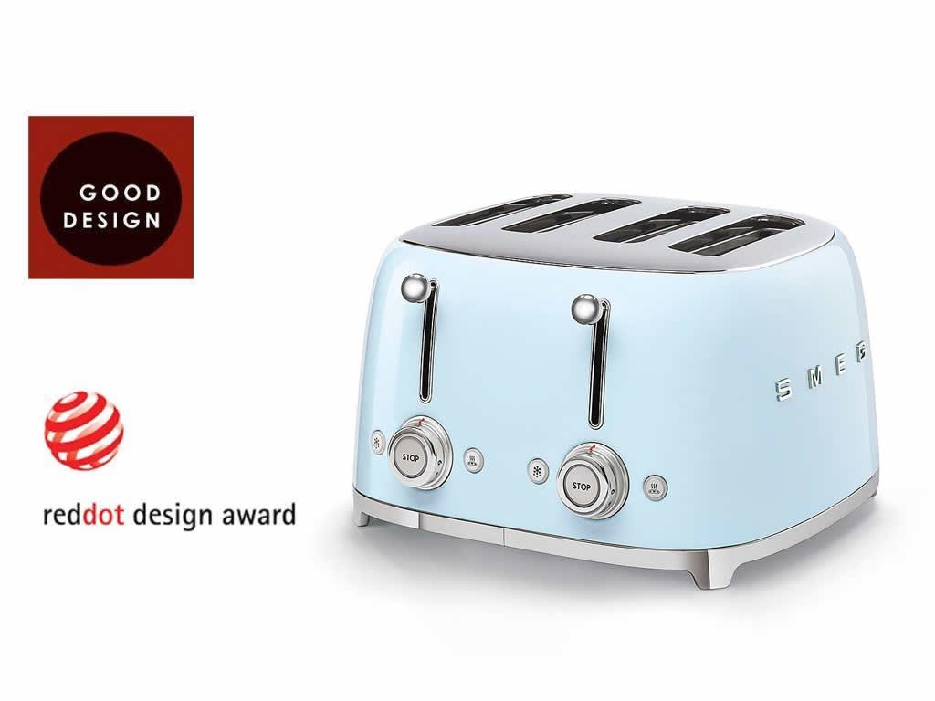 Toustovač 50´s Retro Style, 4x4, TSF03 pastelovo modrý
