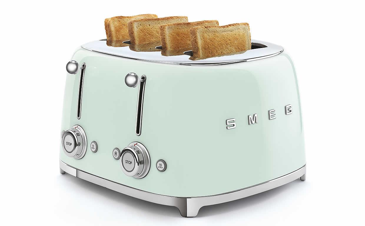 Toustovač 50´s Retro Style, 4x4, TSF03 pastelovo modrý