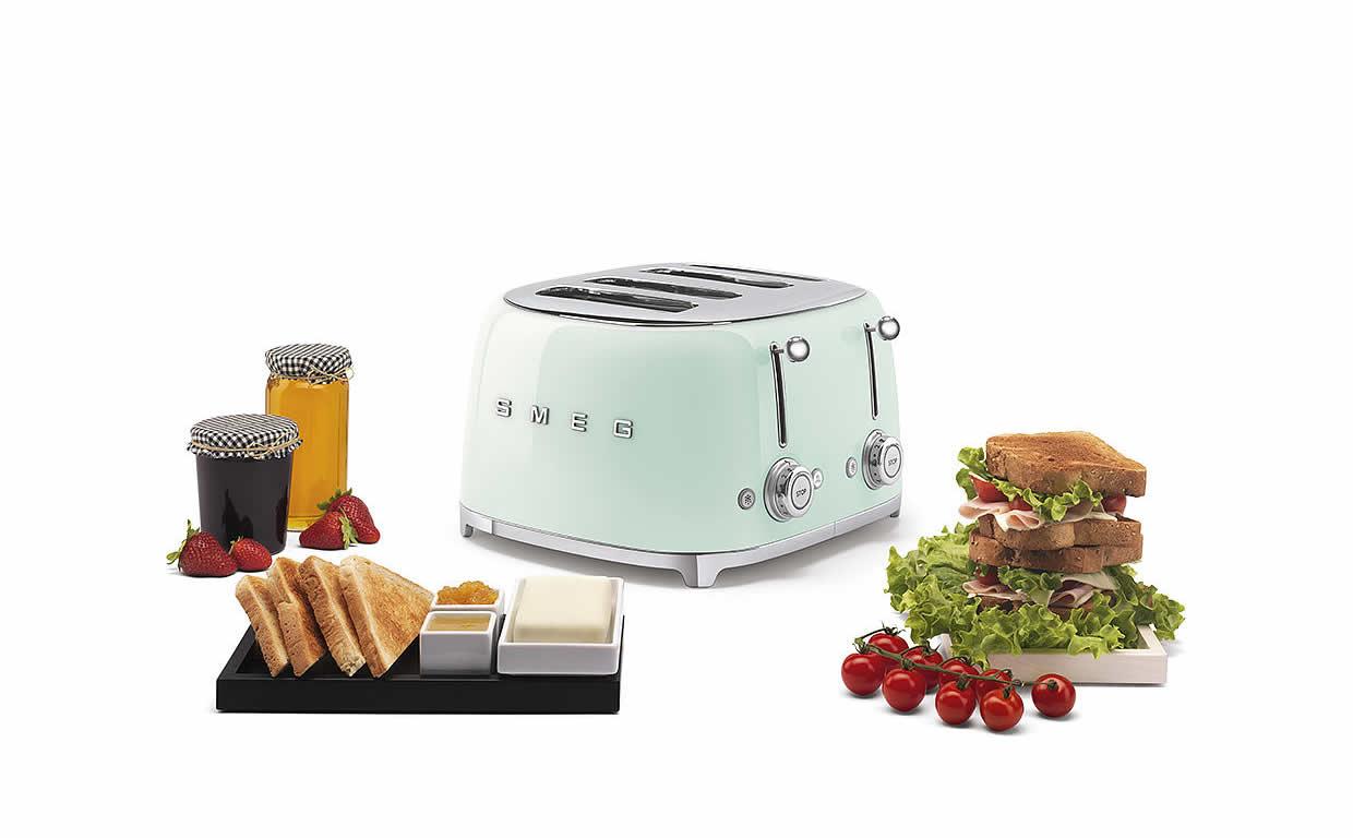 Toustovač 50´s Retro Style, 4x4, TSF03 pastelovo modrý