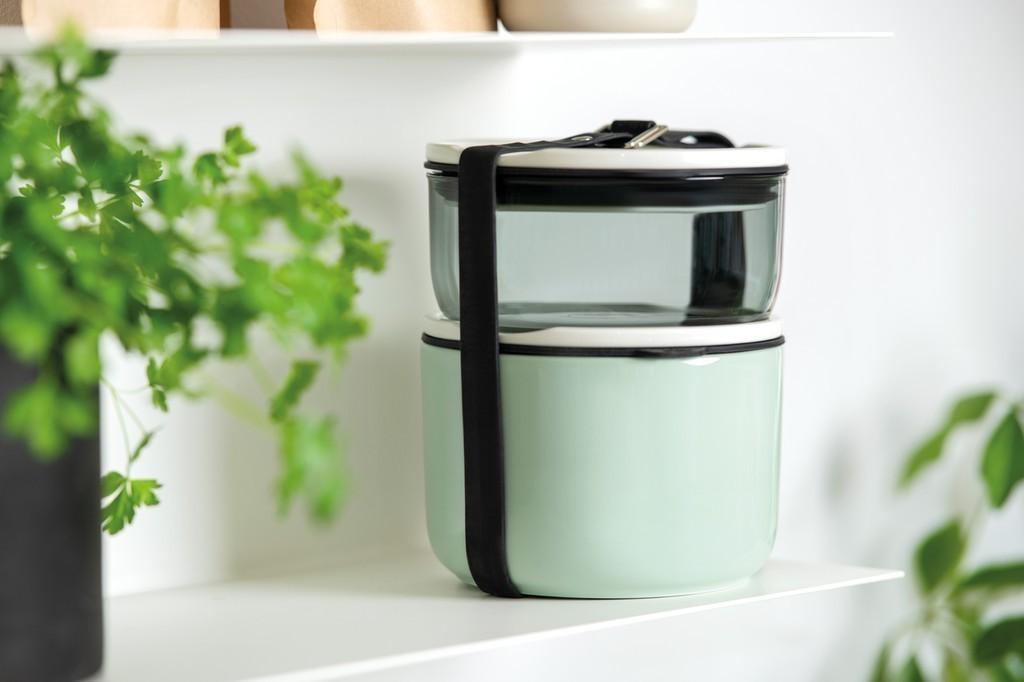 Like To Go & To Stay desiatový a obedový box, Ø 13 cm, 2 ks