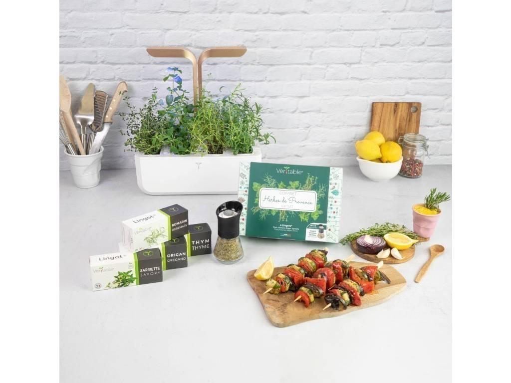 Provance sada s multifunkčným mlynčekom a 4 BIO lingoty (tymián, oregano, rozmarín, saturejka)