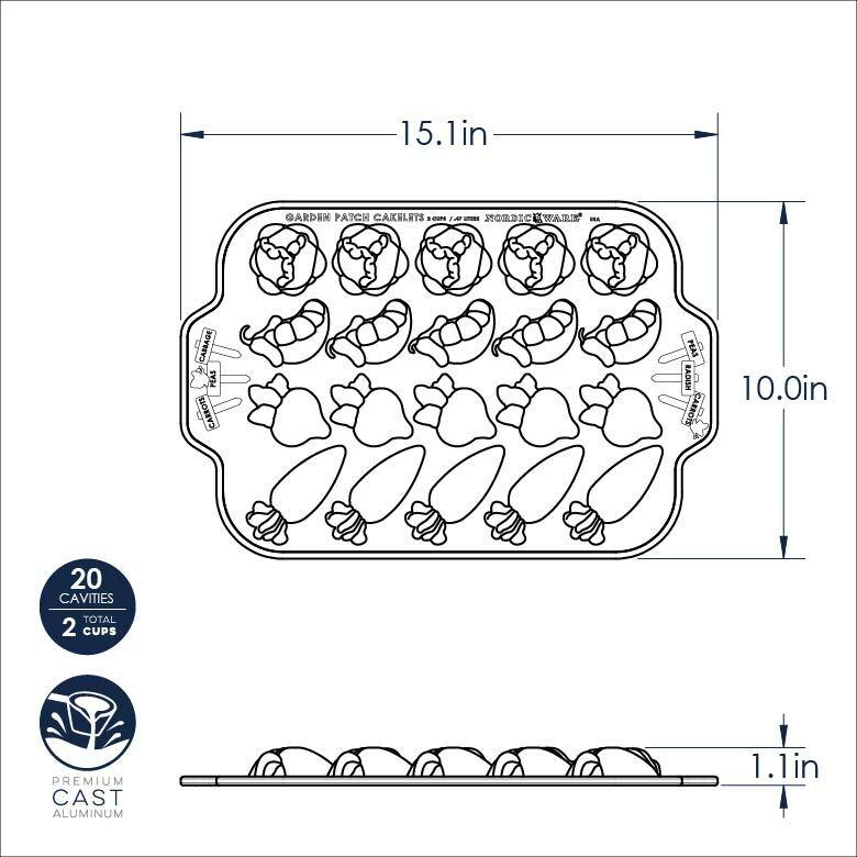 Záhon zelenina, plát 20 formičiek, champagne, 0,47 l
