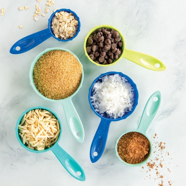 Sada 6 odmeriek, modrá