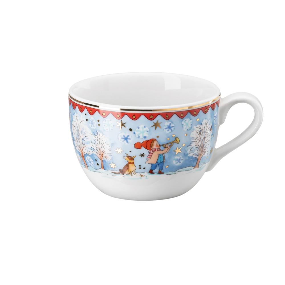 Vianočná cappuccino šálka a podšálka, Štedrý večer, 0,22l/16cm