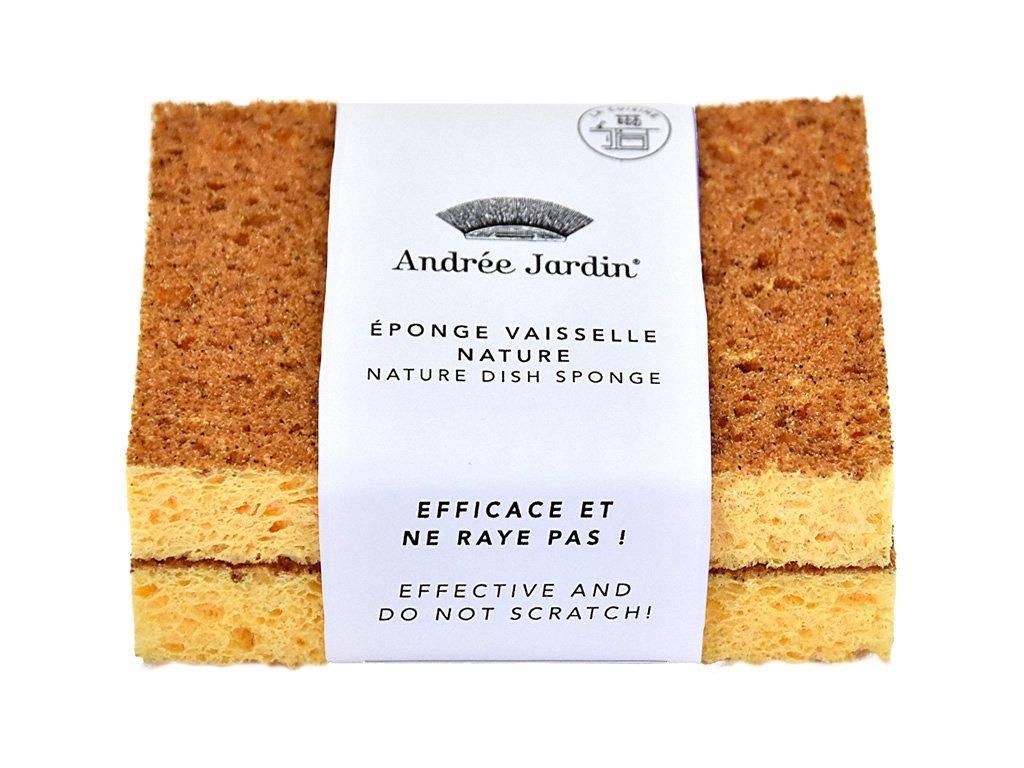 Prírodná kuchynská hubka na riad , 2 ks