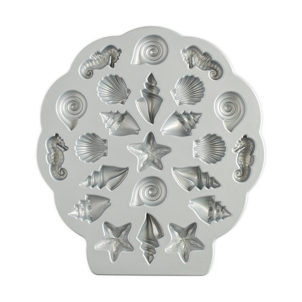 Forma Morské motívy, plát s 23 formičkami, 355 ml, karamelová