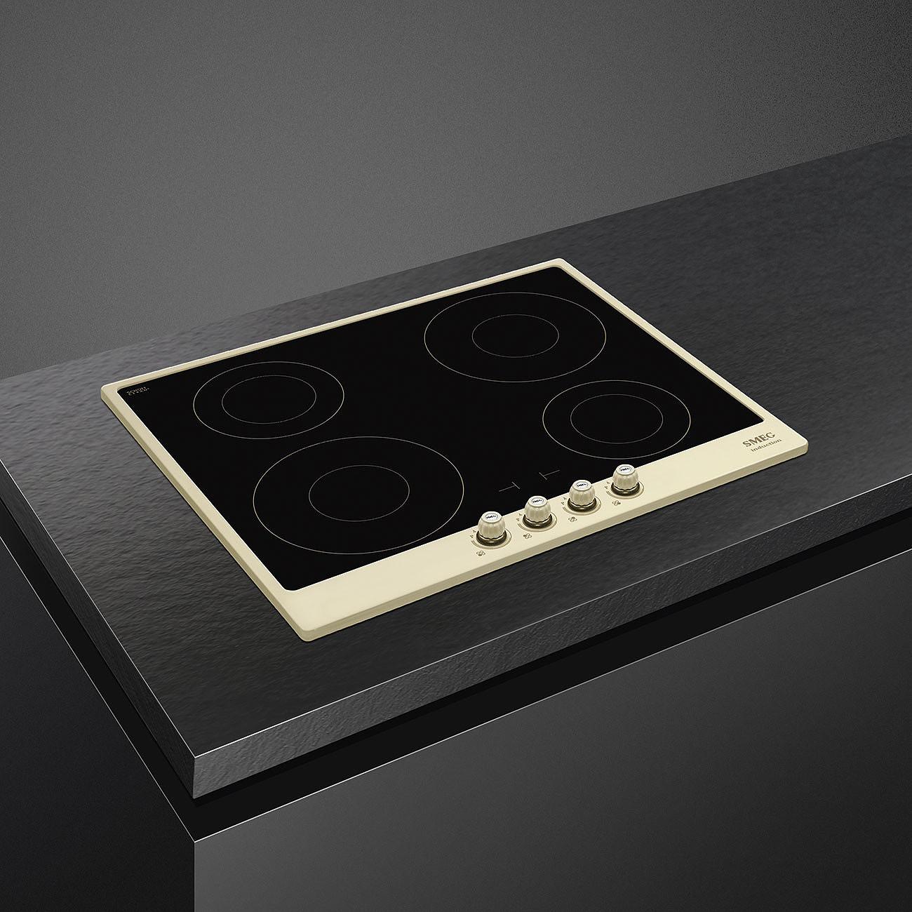 Indukčná varná doska Cortina so 4 varnými zónami, 60 cm, SI764, krémová