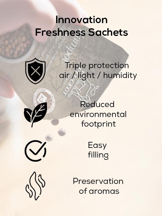 Čierne korenie Kampot Bio, 3 x 20 g