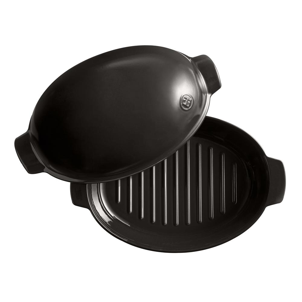 Oválny keramický pekáč na hydinu s pokrievkou, 5 l, korenie