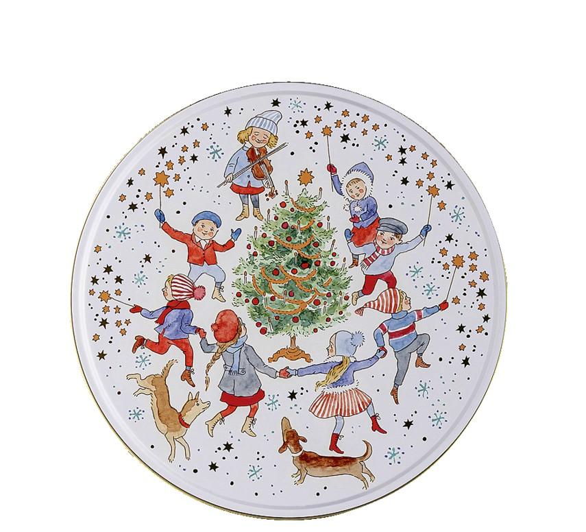 Vianočná súprava 3 plechových nádob na cukrovinky, Christmas Sounds