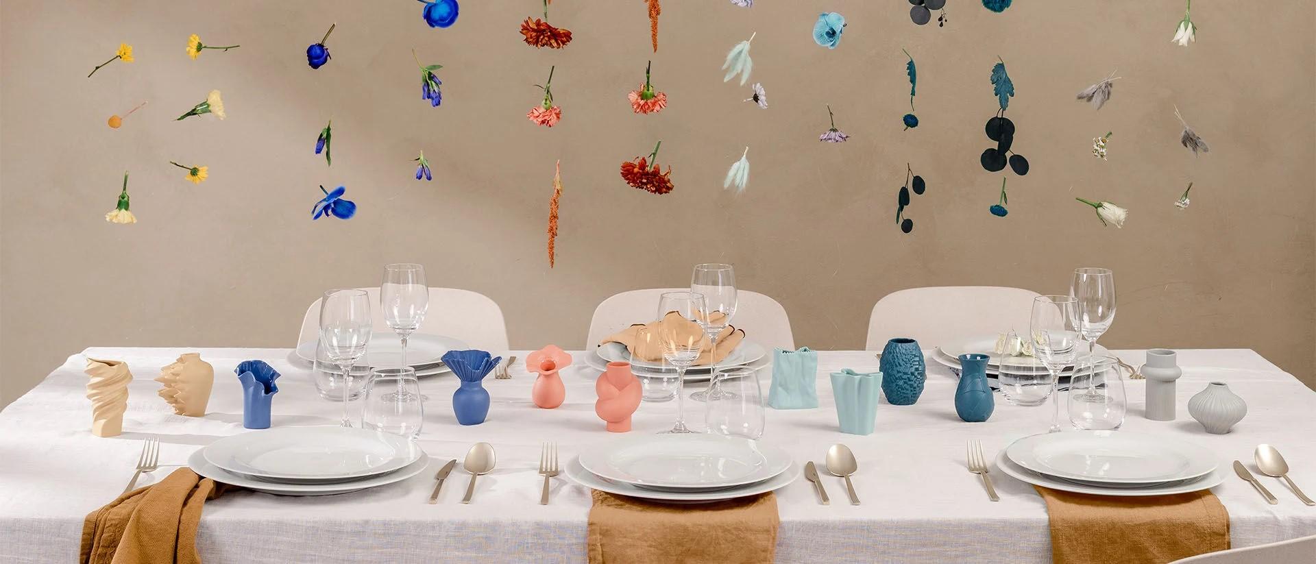 Mini váza Asym, 10 cm, Midnight modrá