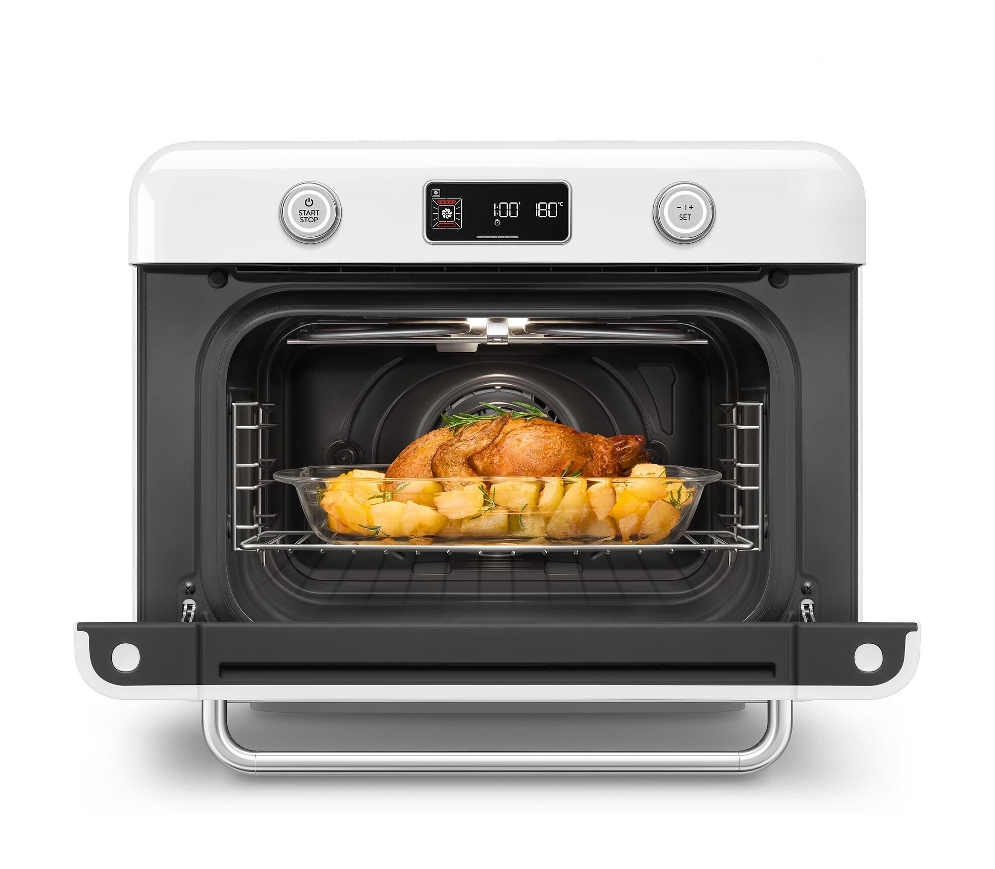 Stolná kombinovaná parná rúra, 30 l, čierna