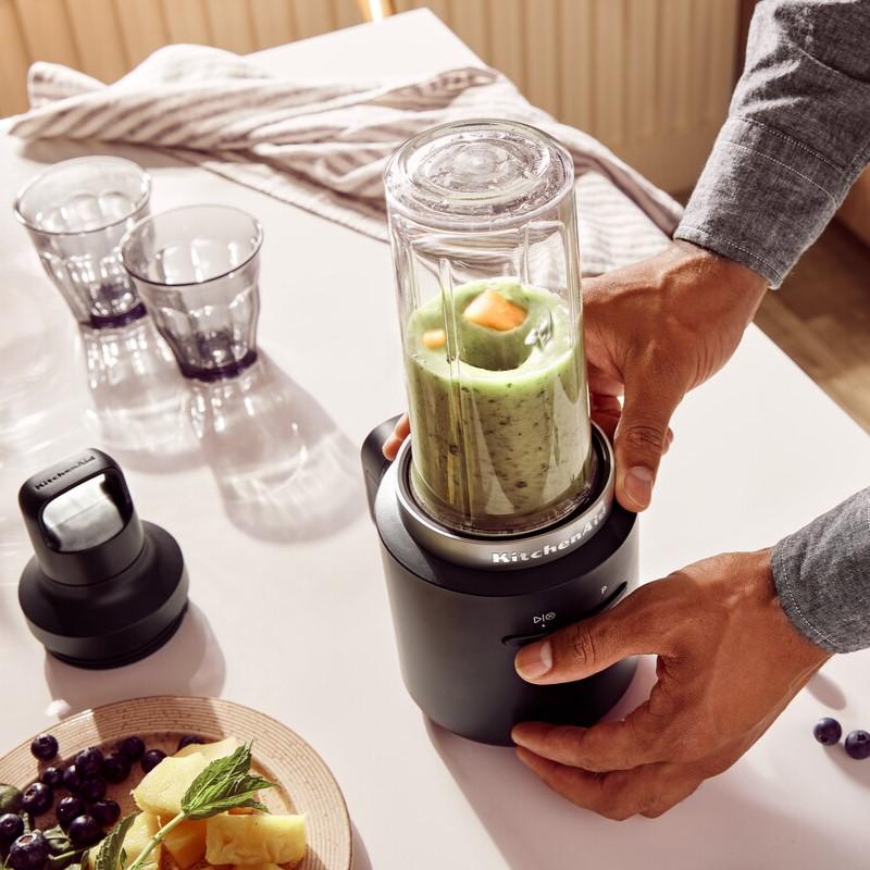 Bezdrôtový osobný blender GO s batériou, 5KSBR256BM, čierna mat