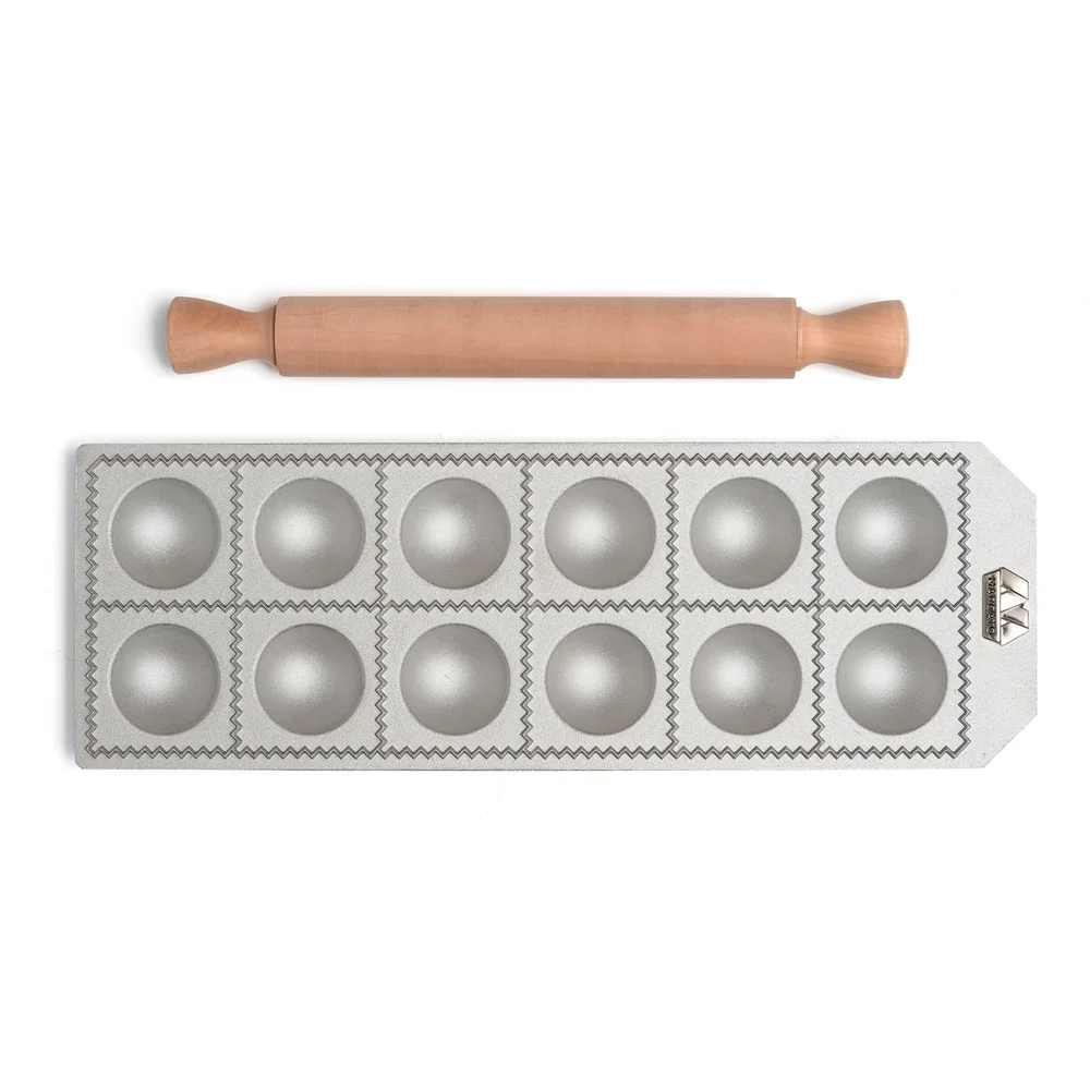 Forma na okrúhle ravioli, 12 ks + valček