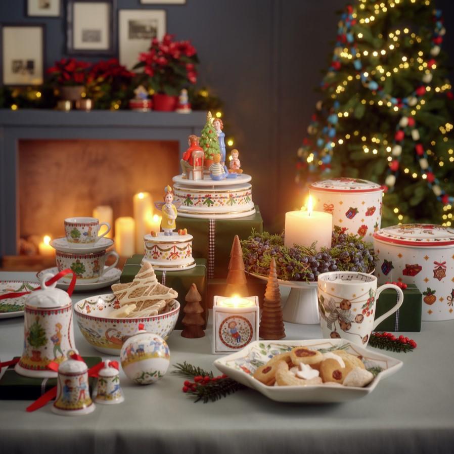 Vianočný tanier v tvare hviezdy, Vianočné svetielka, Ø 24 cm