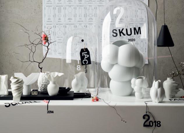 Miniváza Squall, 11 cm, biela