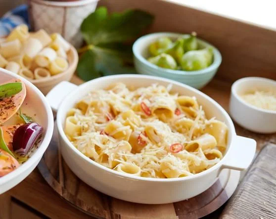 Zapečené cestoviny so syrom pecorino