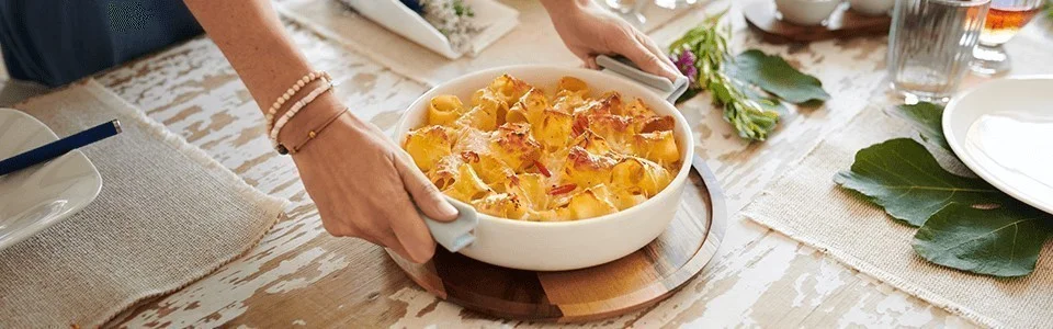 Zapečené cestoviny so syrom pecorino