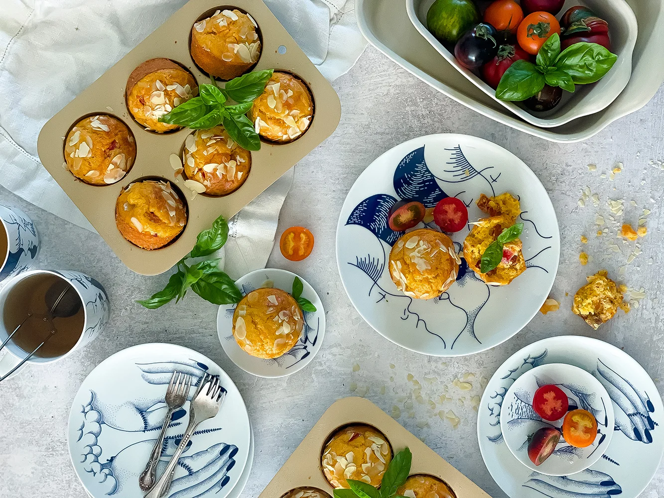 Muffinky so syrom a paradajkami podľa Pepu Maršálka