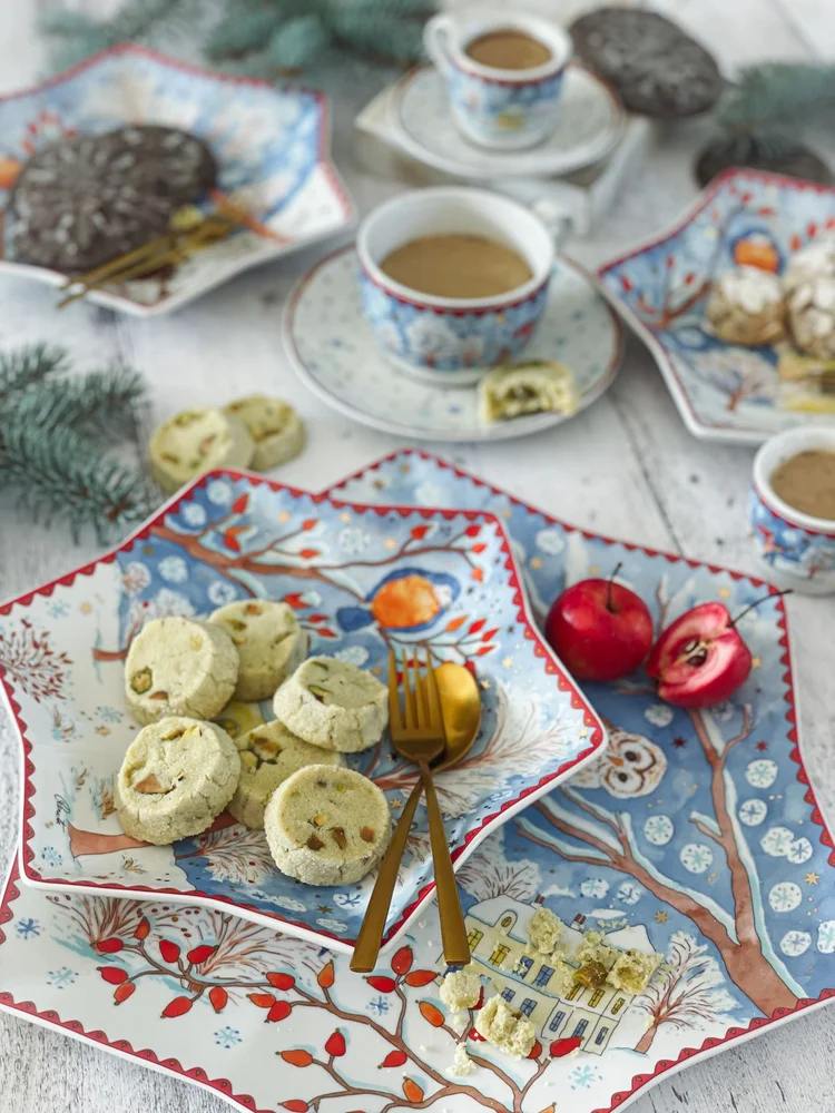 Pistáciové diamanty s citrónom