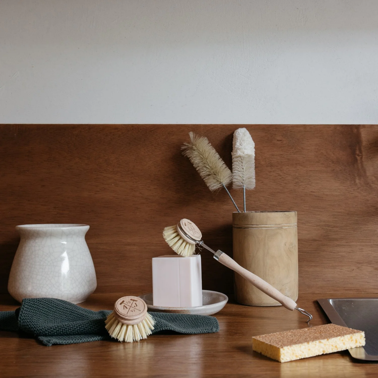 Súprava na umývanie riadu zero waste