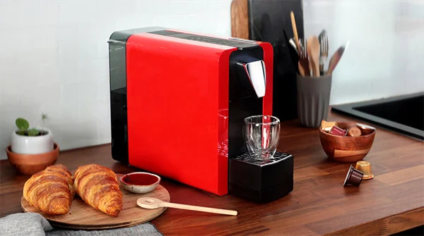 Červený kávovar Cremesso - Compact One